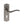 Old English Warwick Key Lever Door Handle on Backplate by Atlantic Hardware