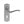 Old English Warwick Key Lever Door Handle on Backplate by Atlantic Hardware