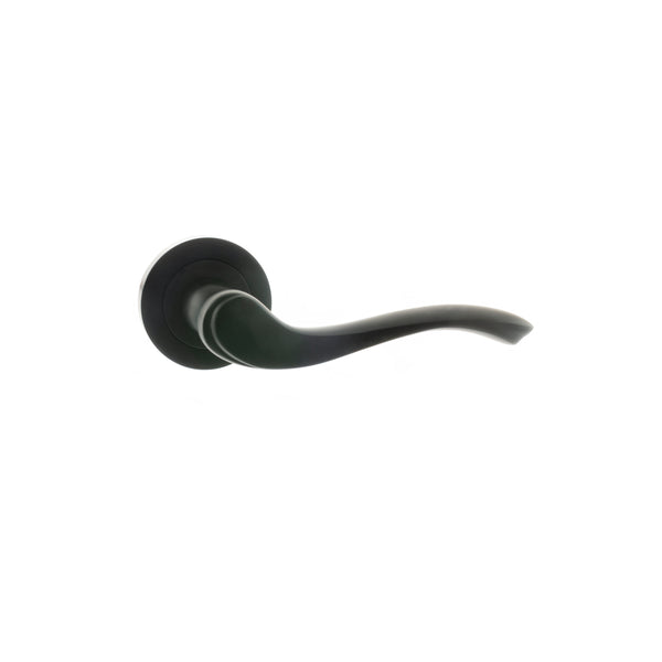 Old English Warwick Lever Door Handle on Round Rose by Atlantic Hardware
