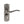 Old English Warwick WC Lever Door Handle on Backplate by Atlantic Hardware