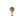 Old English Bridlington Wood Reeded Beehive Door Knob on Face Fix Rose - additional image
