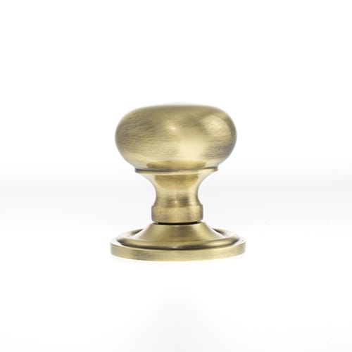 Old English Harrogate Solid Brass Mushroom Mortice Knob on Concealed Fix Rose - additional image