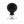 Old English Whitby Ebony Wood Reeded Beehive Mortice Knob on Face Fix Rose - additional image