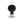 Old English Whitby Ebony Wood Reeded Beehive Mortice Knob on Face Fix Rose - additional image