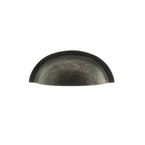 Old English Winchester Solid Brass Cabinet Cup Pull on Concealed Fix by Atlantic Hardware