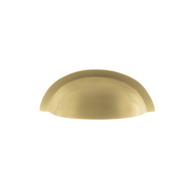 Old English Winchester Solid Brass Cabinet Cup Pull on Concealed Fix by Atlantic Hardware