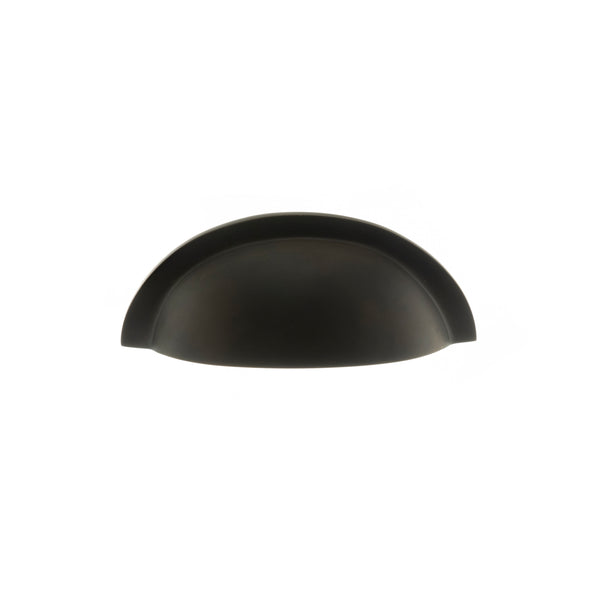 Old English Winchester Solid Brass Cabinet Cup Pull on Concealed Fix by Atlantic Hardware