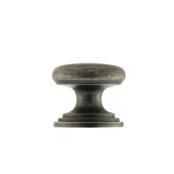 Old English Lincoln Solid Brass Victorian Cabinet Knob 32mm on Concealed Fix by Atlantic Hardware