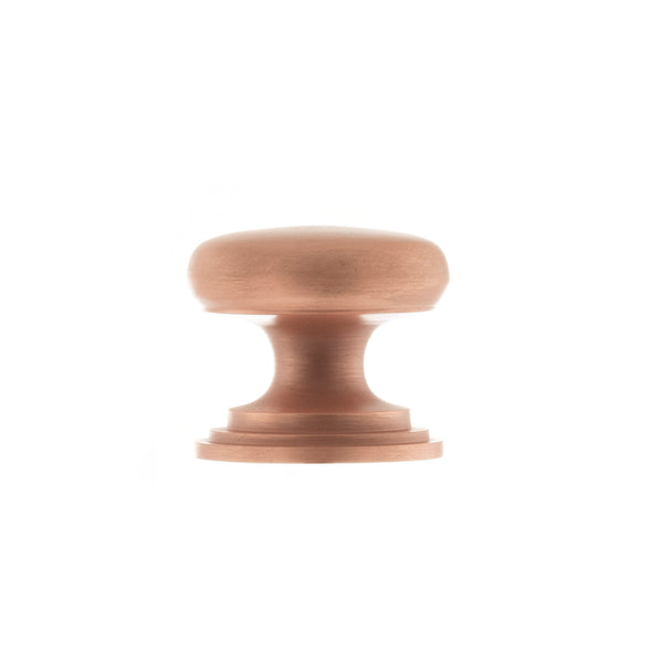 Old English Lincoln Solid Brass Victorian Cabinet Knob 32mm on Concealed Fix by Atlantic Hardware