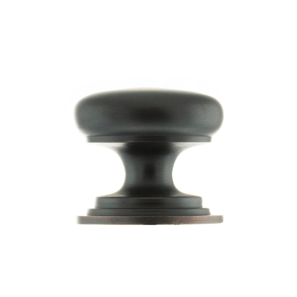 Old English Lincoln Solid Brass Victorian Cabinet Knob 38mm on Concealed Fix by Atlantic Hardware