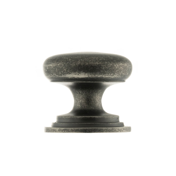 Old English Lincoln Solid Brass Victorian Cabinet Knob 38mm on Concealed Fix by Atlantic Hardware