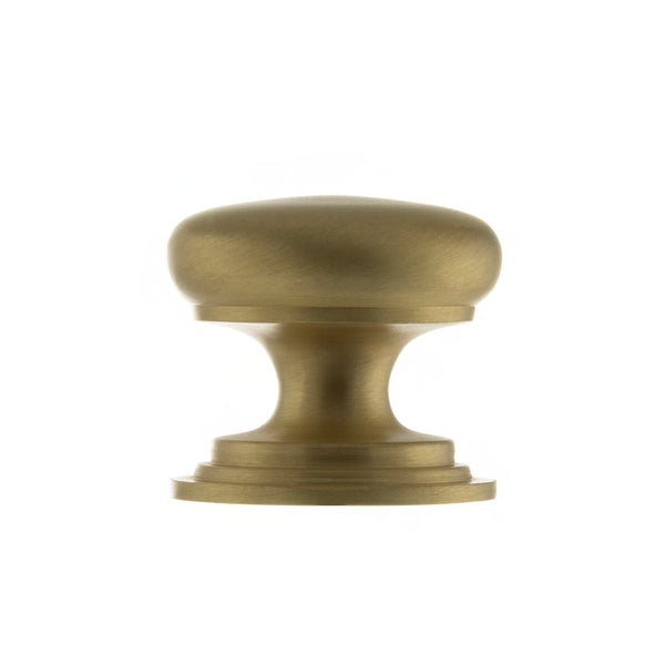 Old English Lincoln Solid Brass Victorian Cabinet Knob 38mm on Concealed Fix by Atlantic Hardware