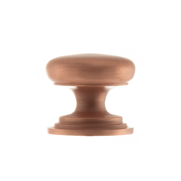 Old English Lincoln Solid Brass Victorian Cabinet Knob 38mm on Concealed Fix by Atlantic Hardware