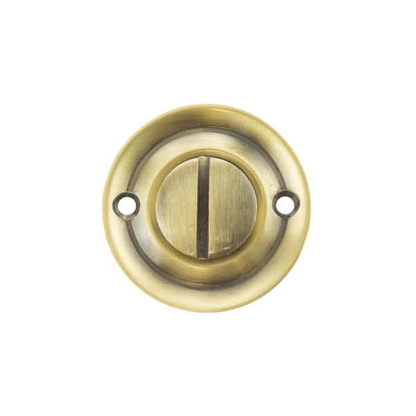 Old English Solid Brass Oval WC Turn and Release - additional image