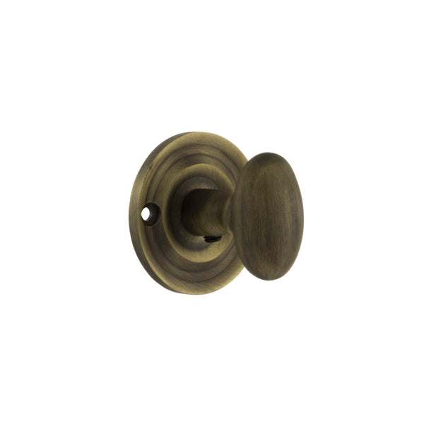 Old English Solid Brass Oval WC Turn and Release by Atlantic Hardware