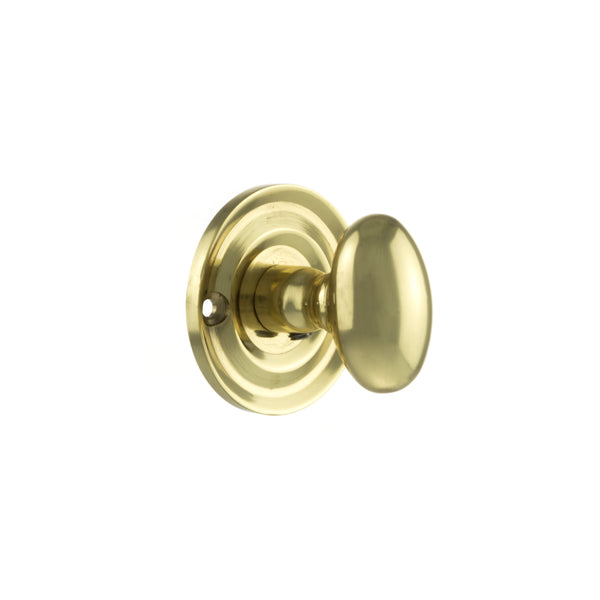 Old English Solid Brass Oval WC Turn and Release by Atlantic Hardware