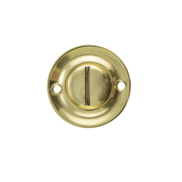 Old English Solid Brass Oval WC Turn and Release - additional image