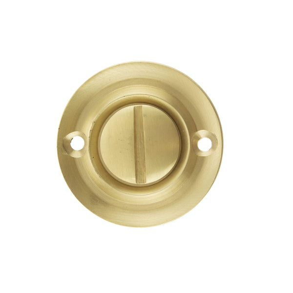 Old English Solid Brass Oval WC Turn and Release - additional image