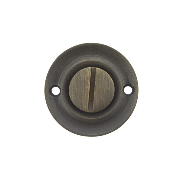 Old English Solid Brass Oval WC Turn and Release - additional image