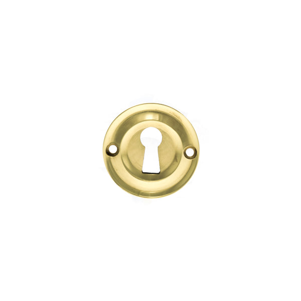 Old English Solid Brass Open Key Hole Escutcheons by Atlantic Hardware