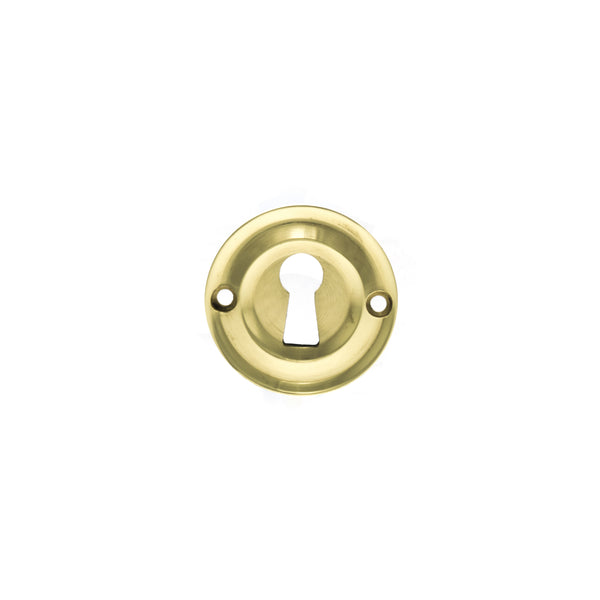 Old English Solid Brass Open Key Hole Escutcheons by Atlantic Hardware
