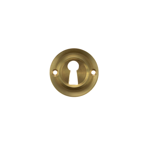 Old English Solid Brass Open Key Hole Escutcheons by Atlantic Hardware