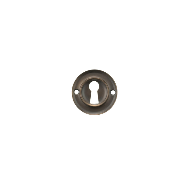 Old English Solid Brass Open Key Hole Escutcheons by Atlantic Hardware
