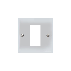 Bauhaus Range Polished Chrome Switches & Sockets, BH2 - 1 Module Euro Plate by Heritage Brass By M-Marcus