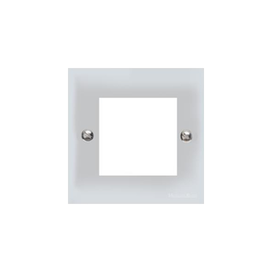 Bauhaus Range Polished Chrome Switches & Sockets, BH2 - 2 Module Euro Plate by Heritage Brass By M-Marcus