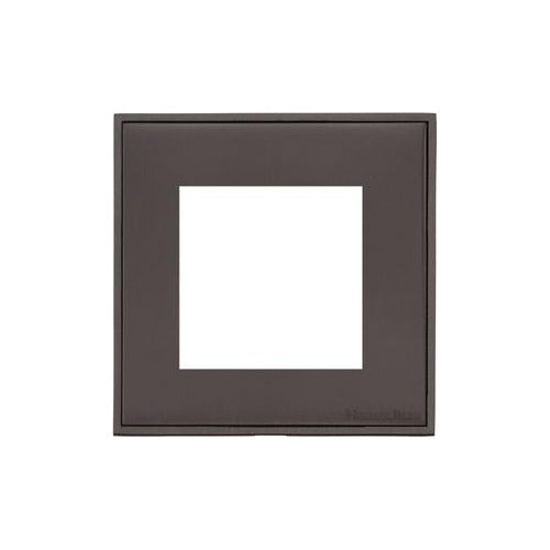 Executive Range Matt Bronze Switches & Sockets, EX9 - 2 Module Euro Plate by Heritage Brass By M-Marcus