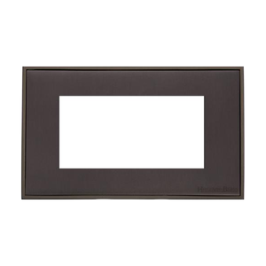 Executive Range Matt Bronze Switches & Sockets, EX9 - 4 Module Euro Plate by Heritage Brass By M-Marcus