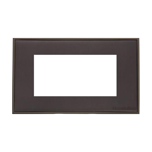Executive Range Matt Bronze Switches & Sockets, EX9 - 4 Module Euro Plate by Heritage Brass By M-Marcus