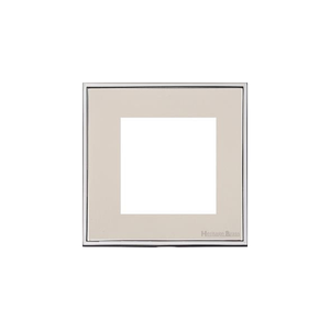Executive Range Satin Nickel with Polished Chrome Switches & Sockets, EX25 - 2 Module Euro Plate by Heritage Brass By M-Marcus