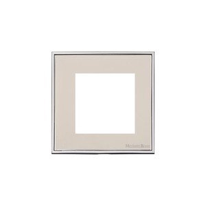 Executive Range Satin Nickel with Polished Chrome Switches & Sockets, EX25 - 2 Module Euro Plate by Heritage Brass By M-Marcus
