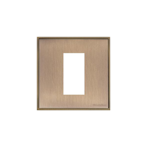 Vintage Range Antique Brass Switches & Sockets, X91 - 1 Module Euro Plate by Heritage Brass By M-Marcus
