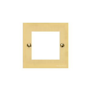 Richmond Elite Range Polished Brass Switches & Sockets, LP1 - 2 Module Euro Plate by Heritage Brass By M-Marcus