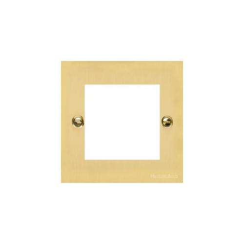 Richmond Elite Range Polished Brass Switches & Sockets, LP1 - 2 Module Euro Plate by Heritage Brass By M-Marcus