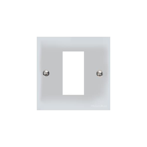 Richmond Elite Range Polished Chrome Switches & Sockets, LP2 - 1 Module Euro Plate by Heritage Brass By M-Marcus