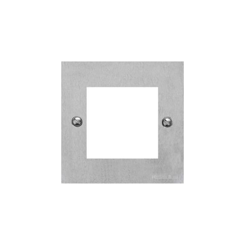 Richmond Elite Range Satin Chrome Switches & Sockets, LP3 - 2 Module Euro Plate by Heritage Brass By M-Marcus
