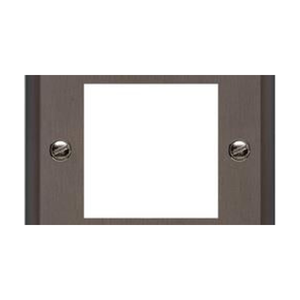 Elite Stepped Plate Range Satin Brass Switches & Sockets, S04 - 2 Module Euro Plate by Heritage Brass By M-Marcus