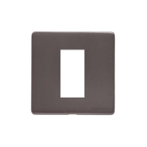 Verona Range Switches & Sockets - 1 Module Euro Plate by Heritage Brass By M-Marcus