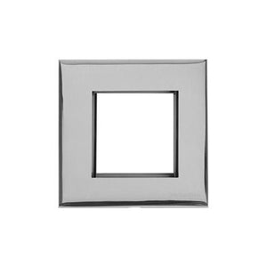 Winchester Range Polished Chrome Switches & Sockets, W02 - 2 Module Euro Plate by Heritage Brass By M-Marcus