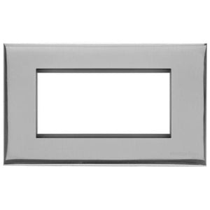 Winchester Range Polished Chrome Switches & Sockets, W02 - 4 Module Euro Plate by Heritage Brass By M-Marcus