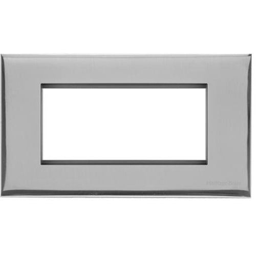 Winchester Range Polished Chrome Switches & Sockets, W02 - 4 Module Euro Plate by Heritage Brass By M-Marcus