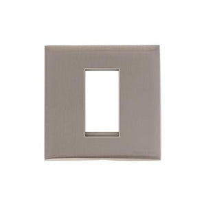 Winchester Range Satin Nickel Switches & Sockets, W05 - 1 Module Euro Plate by Heritage Brass By M-Marcus