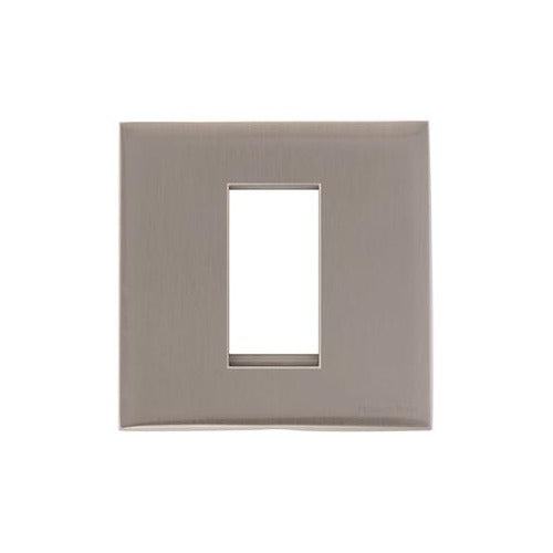 Winchester Range Satin Nickel Switches & Sockets, W05 - 1 Module Euro Plate by Heritage Brass By M-Marcus