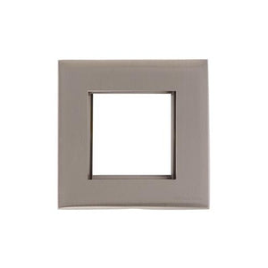 Winchester Range Satin Nickel Switches & Sockets, W05 - 2 Module Euro Plate by Heritage Brass By M-Marcus