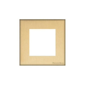 Windsor Range Matt Brass Switches & Sockets, WN40 - 2 Module Euro Plate by Heritage Brass By M-Marcus