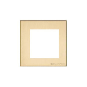 Windsor Range Matt Brass Switches & Sockets, WN40 - 2 Module Euro Plate by Heritage Brass By M-Marcus