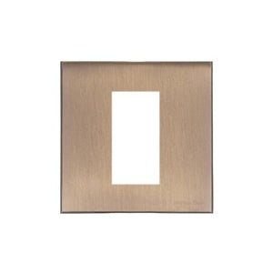 Windsor Range Matt Antique Brass Switches & Sockets, WN92 - 1 Module Euro Plate by Heritage Brass By M-Marcus